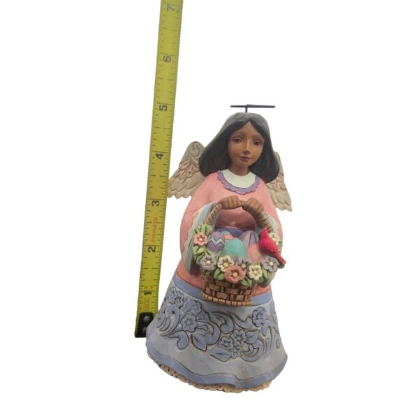 Basket Of Easter Blessings Angel Figurine Jim Shore Heartwood Creek 2021 - Picture 11 of 16